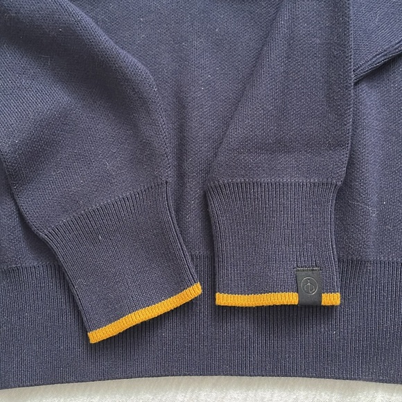 NWT Rag & Bone Navy Varsity Graphic Crew, Retro, Crew Neck, size S - Picture 9 of 12